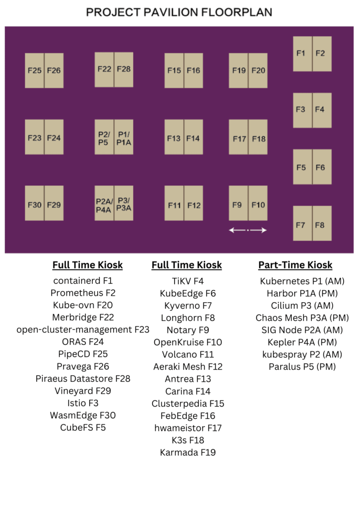 Floor plan for the project pavilion.